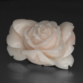 40.97캐럿 천연 연어 화이트 산호, 멋진 모양, 불투명체