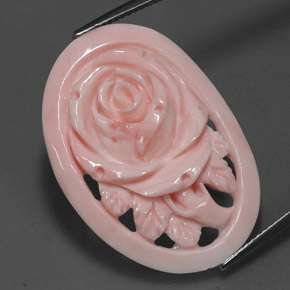 17.81캐럿 천연 레모네이드 핑크 산호, 멋진 모양, 불투명체