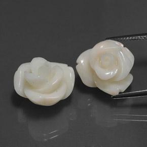 25.34캐럿 천연 핑크 산호 보석, 멋진 모양, 16.2×14.6 mm, 불투명체