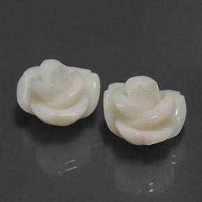 25.34캐럿 천연 핑크 산호 보석, 멋진 모양, 16.2×14.6 mm, 불투명체