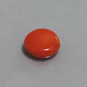 2.12캐럿 천연 살몬 산호, 멋진 모양, 8.8×7.8 mm, 불투명체