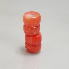캐럿 천연 살몬 산호 보석, 멋진 모양, 8.3×4.9 mm, 불투명체