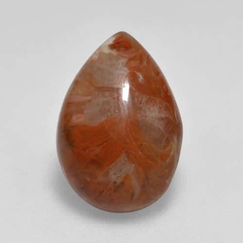 3.56캐럿 천연 다색 산호, 배 모양, 투명한