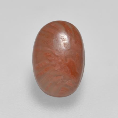 2.11캐럿 천연 멀티컬러 산호, 타원형 컷, 8.6×6 mm, 투명한