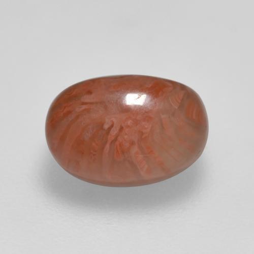 2.11캐럿 천연 멀티컬러 산호, 타원형 컷, 8.6×6 mm, 투명한