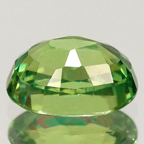 1.47캐럿 천연 그린 데만토이드 가넷, 타원형 컷, 7.4×5.3 mm, VS