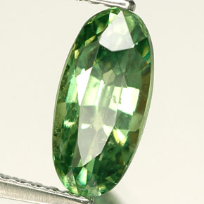 2.35캐럿 천연 그린 데만토이드 가넷, 타원형 컷, 10.3×5.1 mm, VS