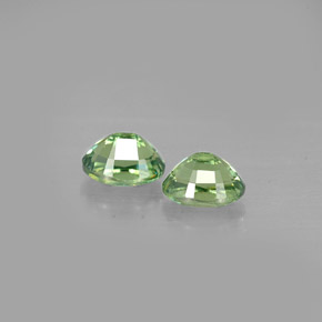 캐럿 천연 그린 데만토이드 가넷 보석, 타원형 컷, 5×3.9 mm, VS-SI