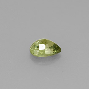 0.39캐럿 천연 그린 데만토이드 가넷, 배 모양, 5.1×3.9 mm, VS-SI