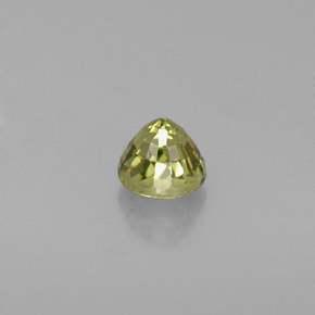 0.39캐럿 천연 골든 그린 데만토이드 가넷, 라운드 컷, 3.81 mm, VS-SI