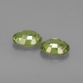 캐럿 천연 그린 데만토이드 가넷 보석, 타원형 컷, 5×3.9 mm, VS-SI