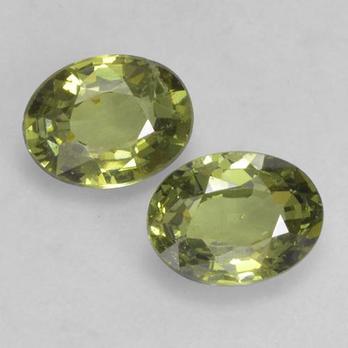 0.74캐럿 천연 포레스트 그린 데만토이드 가넷 보석, 타원형 컷, 5.1×3.9 mm, VS-SI