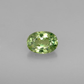 0.48캐럿 천연 그린 데만토이드 가넷, 타원형 컷, 5.3×3.9 mm, VS-SI