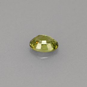 0.42캐럿 천연 골든 그린 데만토이드 가넷, 타원형 컷, 5×3.8 mm, VS-SI