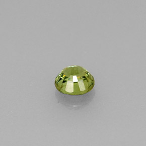 0.33캐럿 천연 골든 그린 데만토이드 가넷, 라운드 컷, 3.94 mm, VS