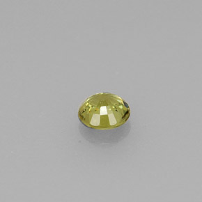 0.27캐럿 천연 골든 그린 데만토이드 가넷, 라운드 컷, 3.78 mm, VS