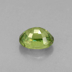0.79캐럿 천연 그린 데만토이드 가넷, 타원형 컷, 5.9×4.5 mm, VS-SI