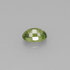 0.67캐럿 천연 그린 데만토이드 가넷, 타원형 컷, 5.9×4.1 mm, VVS