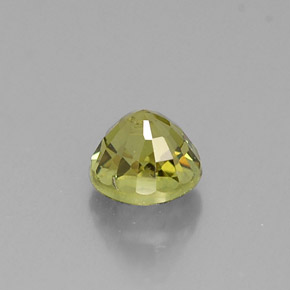 0.65캐럿 천연 골든 그린 데만토이드 가넷, 라운드 컷, 4.59 mm, VS-SI