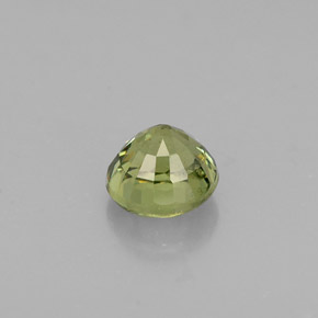 0.58캐럿 천연 골든 그린 데만토이드 가넷, 라운드 컷, 4.51 mm, VS