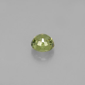 0.61캐럿 천연 골든 그린 데만토이드 가넷, 라운드 컷, 4.74 mm, VS-SI