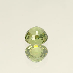 0.45캐럿 천연 골든 그린 데만토이드 가넷, 라운드 컷, 4.21 mm, VVS-VS