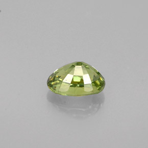 0.64캐럿 천연 그린 데만토이드 가넷, 타원형 컷, 5.8×4 mm, VS