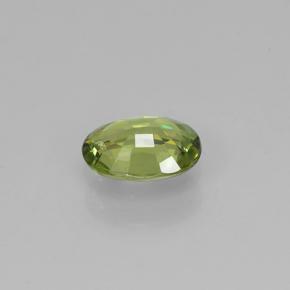 0.48캐럿 천연 포레스트 그린 데만토이드 가넷, 타원형 컷, 5.8×4 mm, VS