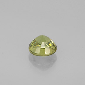 0.50캐럿 천연 골든 그린 데만토이드 가넷, 라운드 컷, 4.49 mm, VS