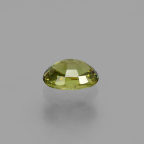 0.64캐럿 천연 골든 그린 데만토이드 가넷, 타원형 컷, 5.9×4 mm, VVS-VS