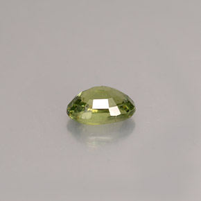 0.68캐럿 천연 그린 데만토이드 가넷, 타원형 컷, 6×4.2 mm, VS-SI