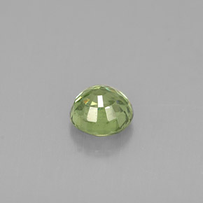 0.60캐럿 천연 그린 데만토이드 가넷, 라운드 컷, 4.69 mm, VS