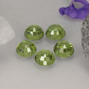 2.21캐럿 천연 그린 데만토이드 가넷 보석, 라운드 컷, 4.25 mm, VVS-VS