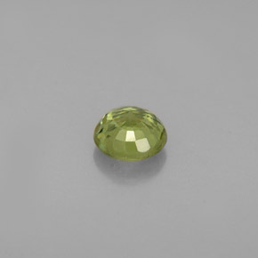 0.61캐럿 천연 골든 그린 데만토이드 가넷, 라운드 컷, 4.95 mm, VVS-VS