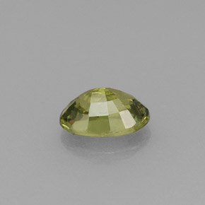 0.58캐럿 천연 골든 그린 데만토이드 가넷, 타원형 컷, 6×4.1 mm, VS