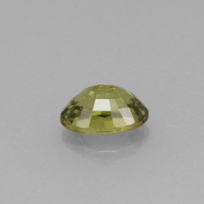 0.67캐럿 천연 골든 그린 데만토이드 가넷, 타원형 컷, 6×4.2 mm, VVS-VS