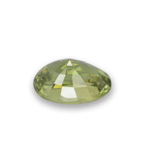 0.64캐럿 천연 골든 그린 데만토이드 가넷, 타원형 컷, 6×4.1 mm, VVS-VS