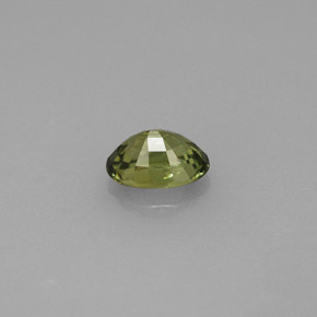 0.66캐럿 천연 골든 그린 데만토이드 가넷, 타원형 컷, 6×4.2 mm, VVS-VS
