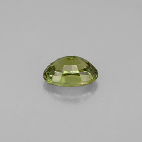 0.66캐럿 천연 골든 그린 데만토이드 가넷, 타원형 컷, 6×4.2 mm, VVS-VS