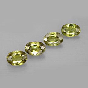 2.45캐럿 천연 골든 그린 데만토이드 가넷 보석, 타원형 컷, 6×4.1 mm, VVS-VS