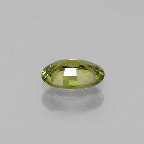 0.47캐럿 천연 골든 그린 데만토이드 가넷, 타원형 컷, 6×4.1 mm, VVS-VS