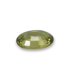 0.54캐럿 천연 골든 그린 데만토이드 가넷, 타원형 컷, 6×4.1 mm, VS