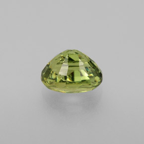 0.80캐럿 천연 골든 그린 데만토이드 가넷, 타원형 컷, 5.8×4.1 mm, VS-SI