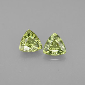 캐럿 천연 그린 데만토이드 가넷 보석, 트릴리언, 5.2×5 mm, VVS-VS