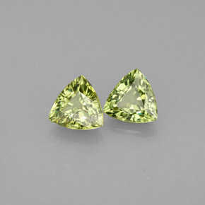 캐럿 천연 그린 데만토이드 가넷 보석, 트릴리언, 5.2×5 mm, VVS-VS
