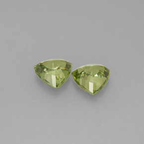 캐럿 천연 그린 데만토이드 가넷 보석, 트릴리언, 5.2×5 mm, VVS-VS