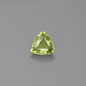 0.56캐럿 천연 그린 데만토이드 가넷, 트릴리언, 5.3×5.1 mm, VS