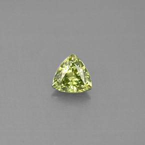 0.53캐럿 천연 그린 데만토이드 가넷, 트릴리언, 4.9×4.9 mm, VS