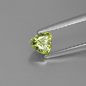 0.55캐럿 천연 그린 데만토이드 가넷, 트릴리언, 4.7×4.6 mm, VS