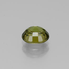 0.88캐럿 천연 골든 그린 데만토이드 가넷, 타원형 컷, 6.1×5.2 mm, VS